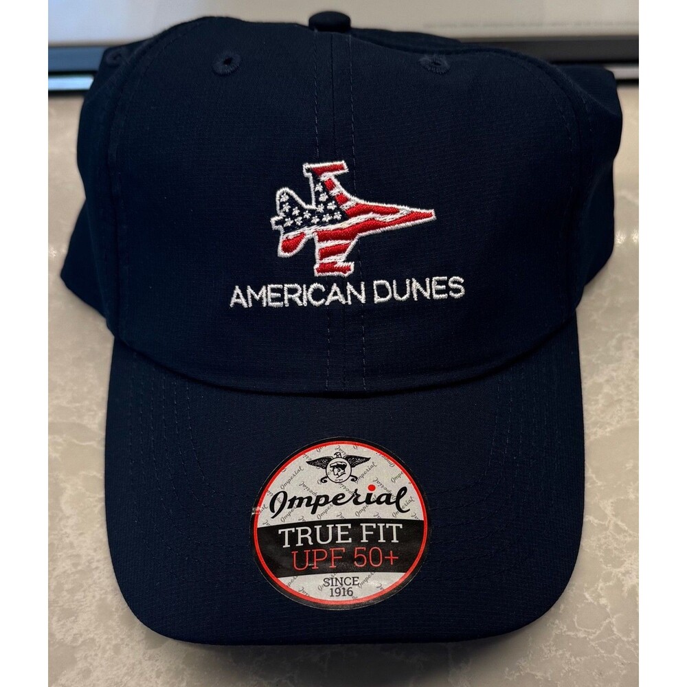 NWT - American Dunes Golf Club - Imperial Golf Hat - Navy - Men's Adjustable NEW